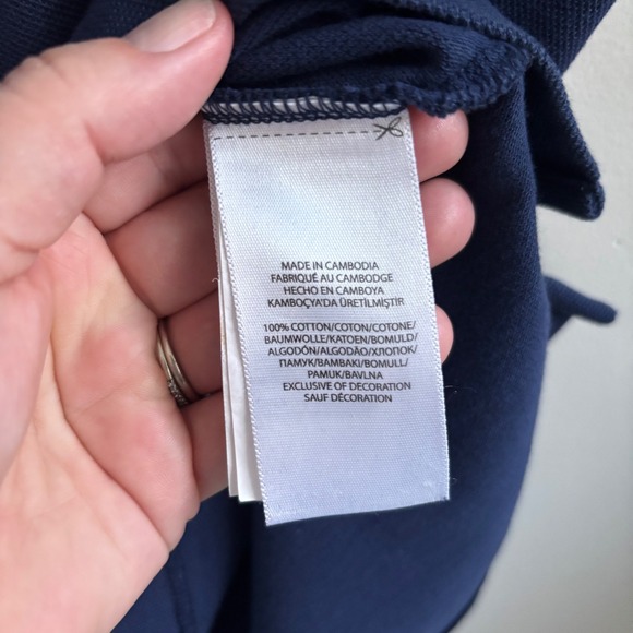 Polo Ralph Lauren Women's Navy Polo Shirt Big Pony Skinny Fit Preppy Size S - Picture 6 of 7